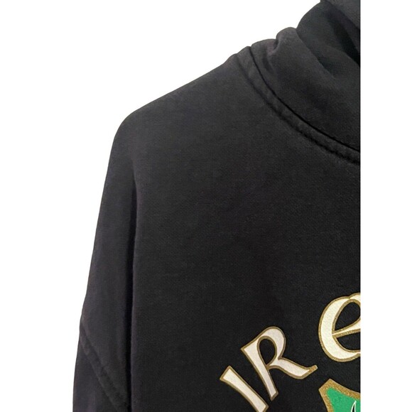 Ireland Hoodie Blue Shield Crest Logo Graphic Lansdowne Sweatshirt Eire Large - Picture 5 of 8